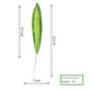 10PCS Palm Artificial Plants Leaves Decorations Faux Large Tropical Palm Leaves for Home Kitchen Party Flowers Wedding Decor