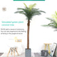 Large Artificial Coconut Tree Fake Palm for Outdoor Indoor Decor Hawaiian Simulation Plant