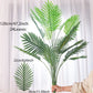 90-120cm Large Artificial Palm Tree Tropical Fake Plants Green Plastic Palm Leafs Big Monstera Tree Branch For Home Garden Decor