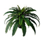 2Pcs Large Artificial Fern Tropical Palm Plants Porch Decorative Persian Fake Flowers Wall Hanging Palm Tree for Outdoor Decor