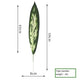 10PCS Palm Artificial Plants Leaves Decorations Faux Large Tropical Palm Leaves for Home Kitchen Party Flowers Wedding Decor