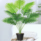 70-120cm Large Artificial Palm Tree Plastic Turtle Back Plants Leaf Schefflera Tropical Tree Home Office Party Outdoor Decor