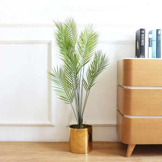 Large Artificial Palm Tree Green Tropical Fake Plants Flower Arrangement Props Home Decoration Hotel Office Party Deco Accessori