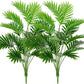 Artificial Areca Palm Tree Fake Plants Palm Leaf for Home Room Decor Tropical Leaves Greenery Family Office Indoor Outside Decor