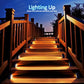 Outdoor Solar Step Lights, Warm White ,Waterproof, Auto On, for Patio, Yard, Driveway, Porch Decoration