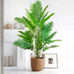 68-120cm Large Artificial Palm Tree Tropical Fake Plant Green Plastic Palm Leaf Branches Suitable for Home Garden Decoration