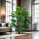 Large Size Artificial Palm Tree Plants Green Leaf Simulated Bonsai Potted Decoration Floor Home Garden Office Patry Decor Ornament