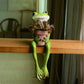 Resin Frog Flower Pot Ornaments,  Outdoor Garden Plant Pot Figurine, Decoration Yard, Villa Furnishing Accessories Art