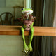 Resin Frog Flower Pot Ornaments,  Outdoor Garden Plant Pot Figurine, Decoration Yard, Villa Furnishing Accessories Art