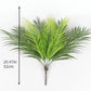 52cm 9Leaves Artificial Tropical Plants Fake Palm Plant Branch Green Leaves For Home Garden Office Jungle Carnival Decoration 52