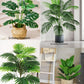 1pc Large Artificial Areca Palm Plant In Pot Plant Faux Tropical Plants Tall Table Palm Tree Home Office Decoration Floor Decor