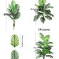 70-120cm Large Artificial Palm Tree Plastic Turtle Back Plants Leaf Schefflera Tropical Tree Home Office Party Outdoor Decor