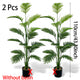 Large Artificial Palm Plant15Leaf - Perfect choice for home and office decoration，Indoor and outdoor use，Not including the basin