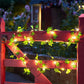 Flower Green Leaf Fairy Lights – Battery-Powered Vine Garland for Home & Wedding Decor