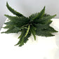 2Pcs Large Artificial Fern Tropical Palm Plants Porch Decorative Persian Fake Flowers Wall Hanging Palm Tree for Outdoor Decor