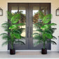 24Leaves Areca Palm Simulation Green Plants Realistic Artificial Trees Suitable For Bedroom Living Room Outdoor Decoration