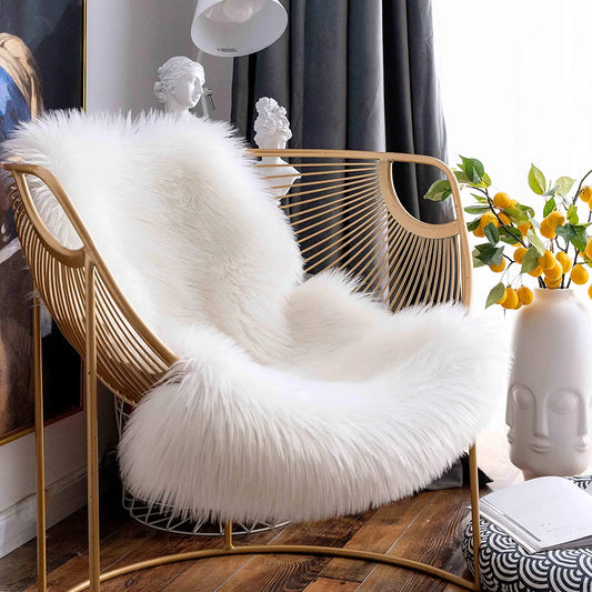 Fur Faux Sheepskin Soft Carpet Living Room Area Rugs Bedroom Bedside Furry Decoration Fluffy Imitation Wool Chair Sofa Cushion