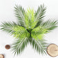 52cm 9Leaves Artificial Tropical Plants Fake Palm Plant Branch Green Leaves For Home Garden Office Jungle Carnival Decoration 52