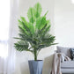 90-120cm Large Artificial Palm Tree Tropical Fake Plants Green Plastic Palm Leafs Big Monstera Tree Branch For Home Garden Decor